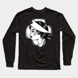 Nurse Tattoo traditional Long Sleeve T-Shirt